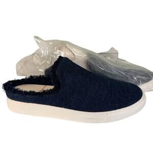 Sole Society Women's Belynda Blue Denim Slip In Slide On Mules Size 9.5M NIB